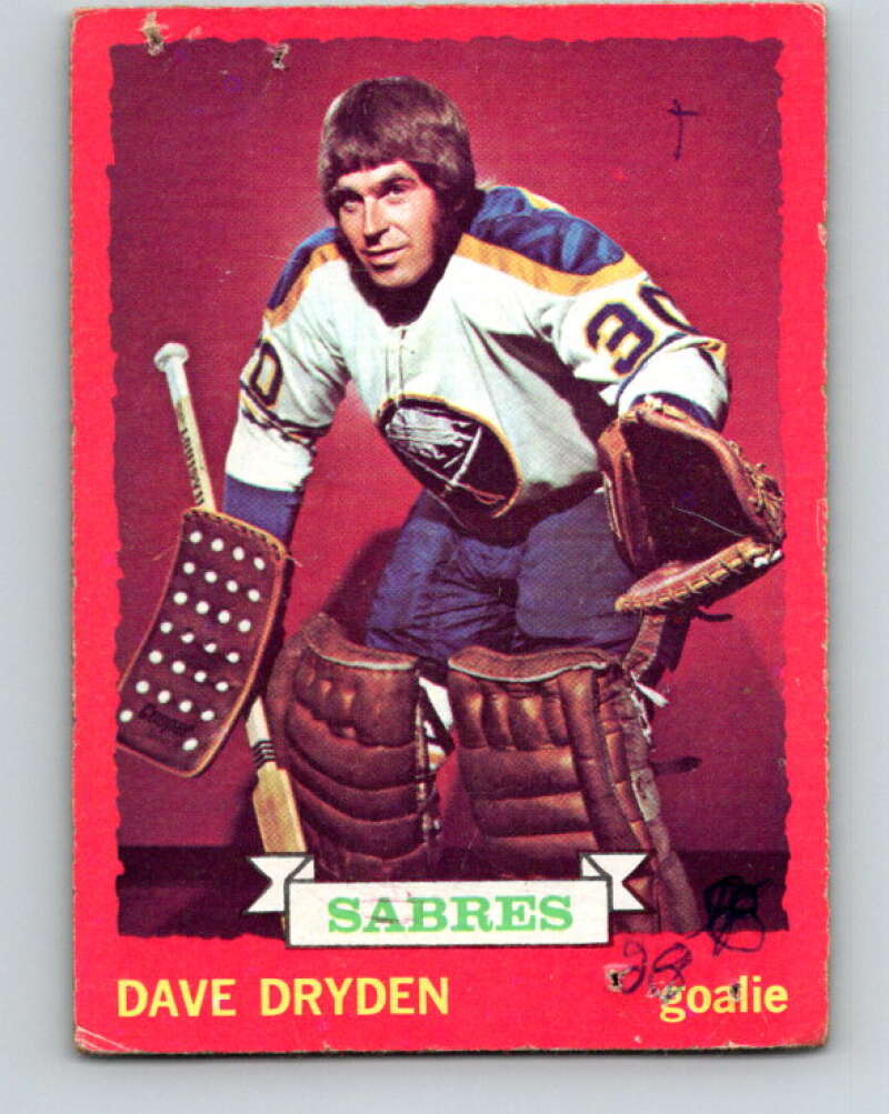 1973-74 O-Pee-Chee #63 Dave Dryden Buffalo Sabres V8180