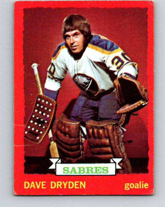 1973-74 O-Pee-Chee #63 Dave Dryden  Buffalo Sabres  V8182