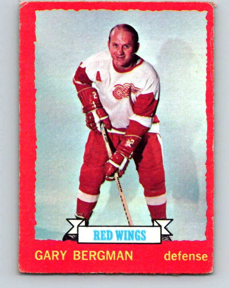 1973-74 O-Pee-Chee #65 Gary Bergman Detroit Red Wings V8191