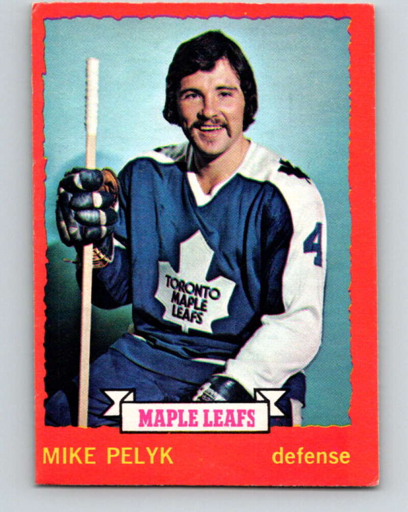 1973-74 O-Pee-Chee #71 Mike Pelyk Toronto Maple Leafs V8212