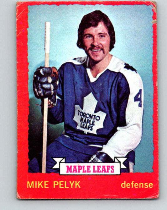 1973-74 O-Pee-Chee #71 Mike Pelyk  Toronto Maple Leafs  V8213