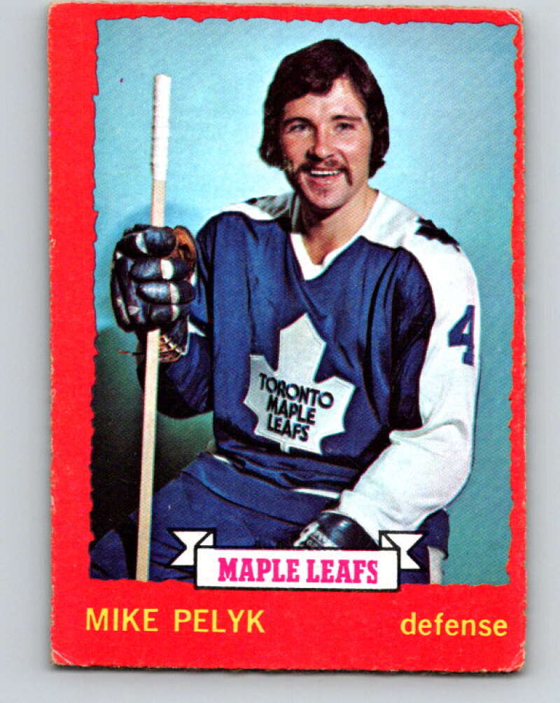 1973-74 O-Pee-Chee #71 Mike Pelyk Toronto Maple Leafs V8214