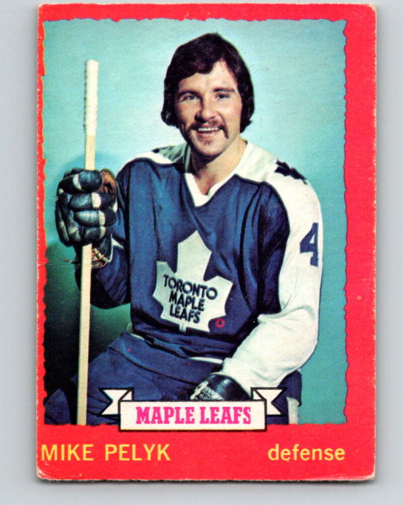 1973-74 O-Pee-Chee #71 Mike Pelyk Toronto Maple Leafs V8215