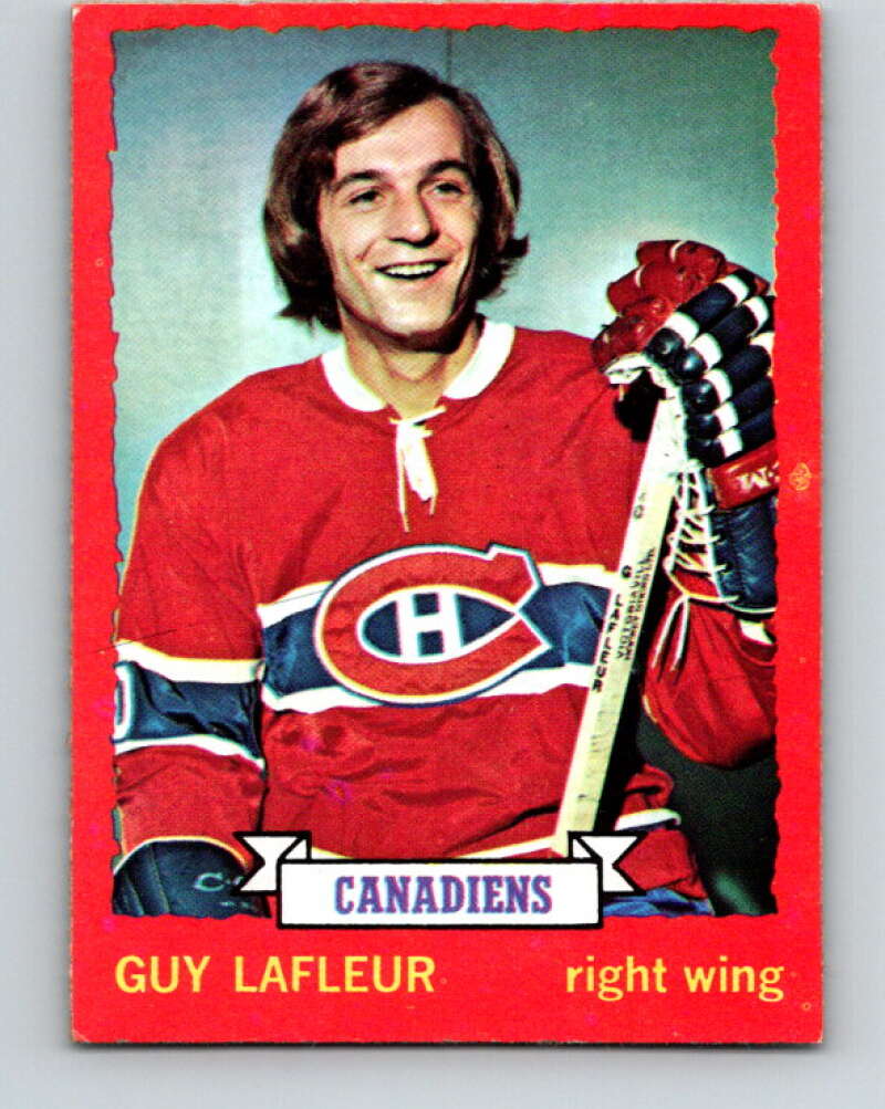 1973-74 O-Pee-Chee #72 Guy Lafleur Montreal Canadiens V8216