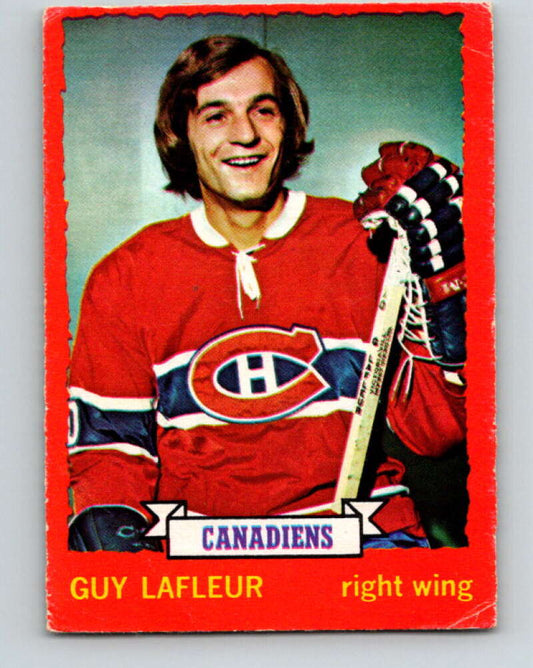 1973-74 O-Pee-Chee #72 Guy Lafleur  Montreal Canadiens  V8219