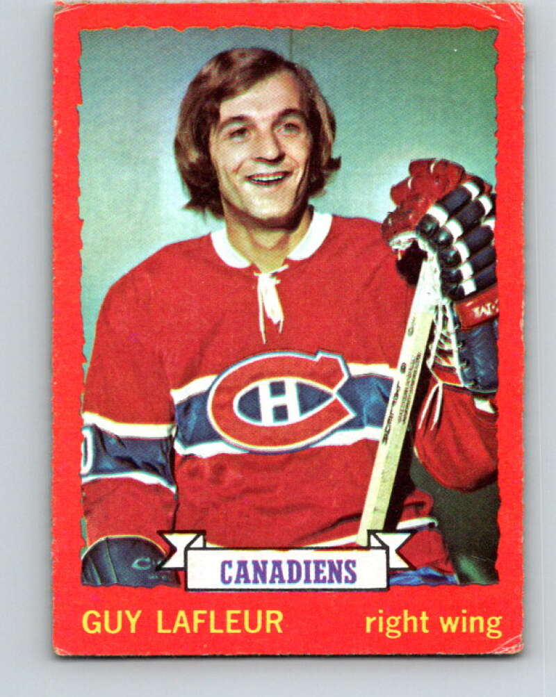 1973-74 O-Pee-Chee #72 Guy Lafleur Montreal Canadiens V8220