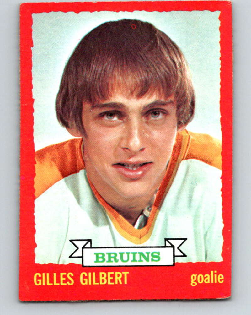 1973-74 O-Pee-Chee #74 Gilles Gilbert RC Rookie Boston Bruins V8227