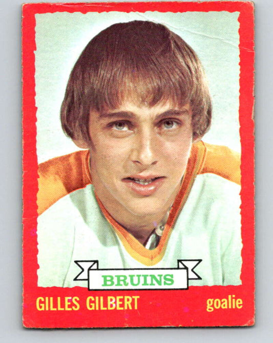 1973-74 O-Pee-Chee #74 Gilles Gilbert  RC Rookie Boston Bruins  V8230