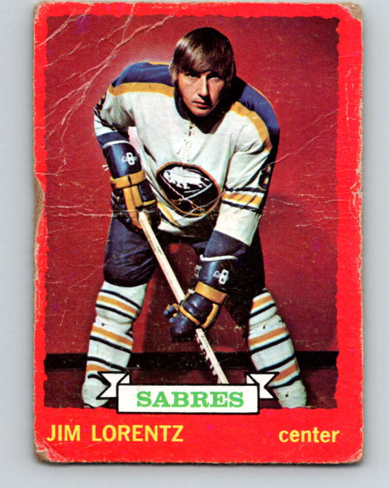 1973-74 O-Pee-Chee #75 Jim Lorentz Buffalo Sabres V8232