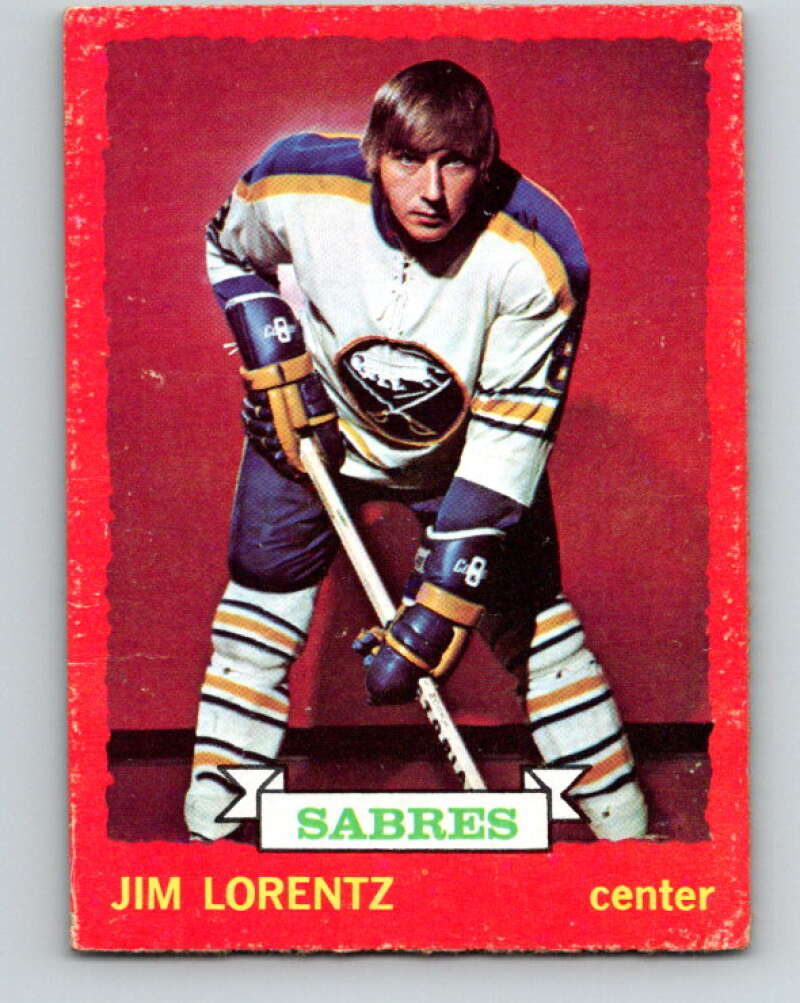 1973-74 O-Pee-Chee #75 Jim Lorentz Buffalo Sabres V8233
