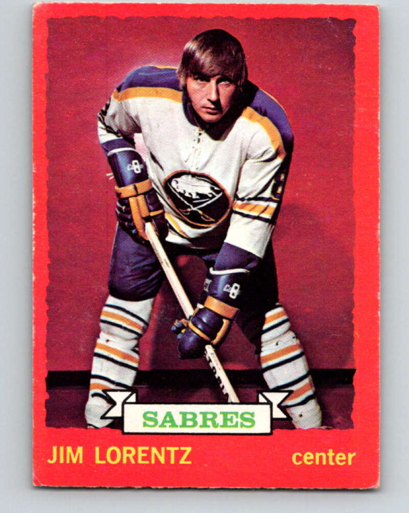 1973-74 O-Pee-Chee #75 Jim Lorentz Buffalo Sabres V8234