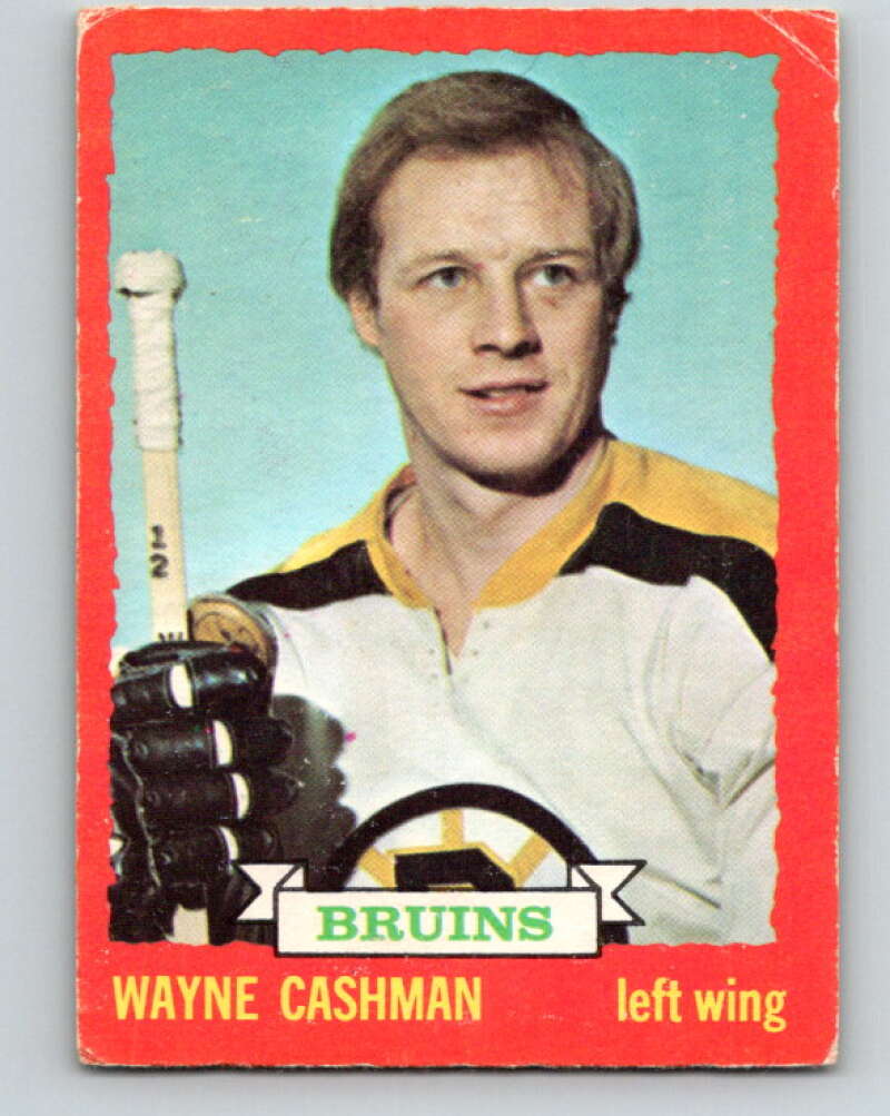 1973-74 O-Pee-Chee #85 Wayne Cashman Boston Bruins V8278