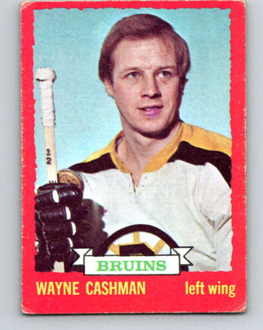 1973-74 O-Pee-Chee #85 Wayne Cashman  Boston Bruins  V8279