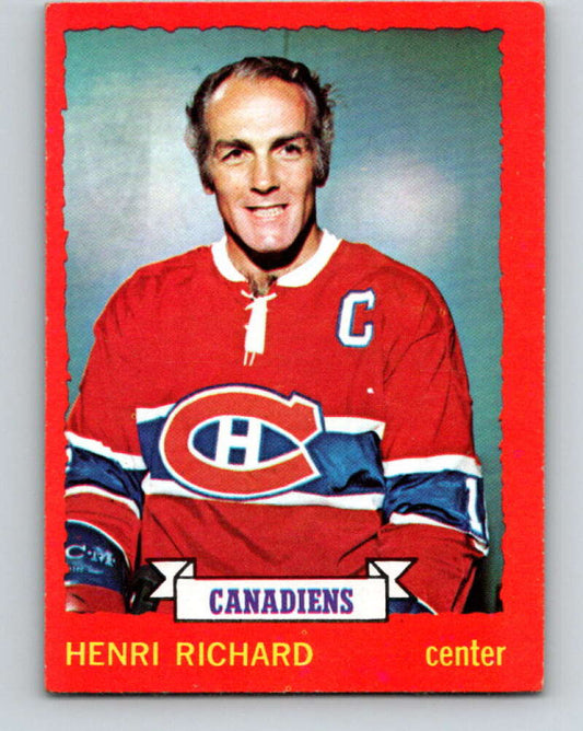 1973-74 O-Pee-Chee #87 Henri Richard  Montreal Canadiens  V8286