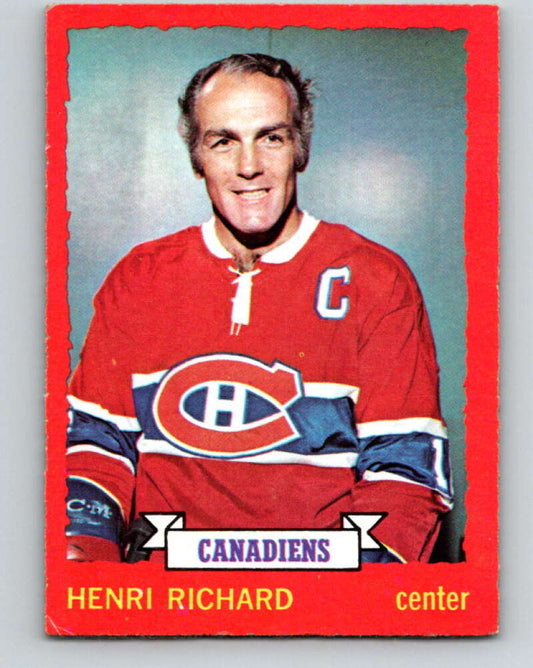 1973-74 O-Pee-Chee #87 Henri Richard  Montreal Canadiens  V8288