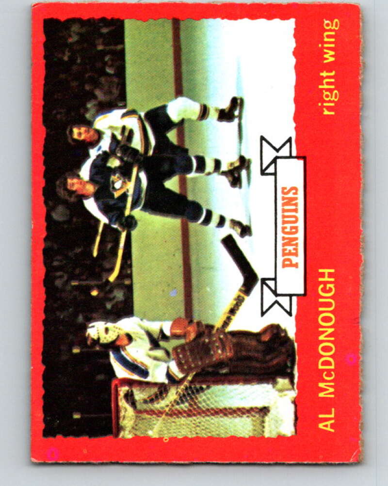 1973-74 O-Pee-Chee #89 Al McDonough Pittsburgh Penguins V8297