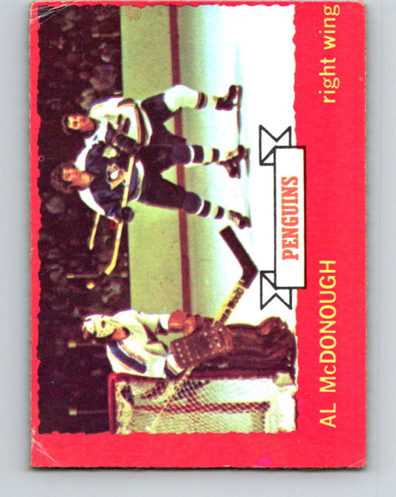 1973-74 O-Pee-Chee #89 Al McDonough Pittsburgh Penguins V8298