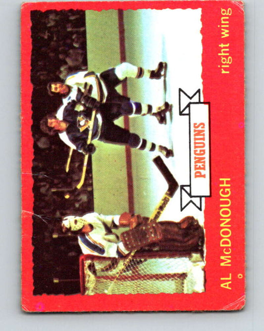 1973-74 O-Pee-Chee #89 Al McDonough  Pittsburgh Penguins  V8299