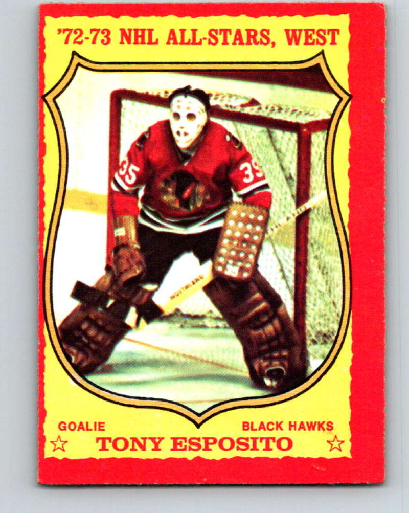 1973-74 O-Pee-Chee #90 Tony Esposito Chicago Blackhawks V8300