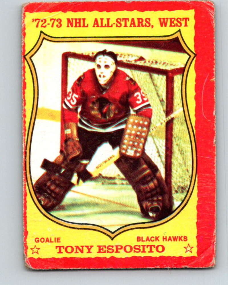 1973-74 O-Pee-Chee #90 Tony Esposito Chicago Blackhawks V8302