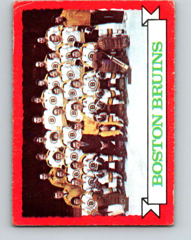 1973-74 O-Pee-Chee #93 Boston Bruins Team Boston Bruins V8308