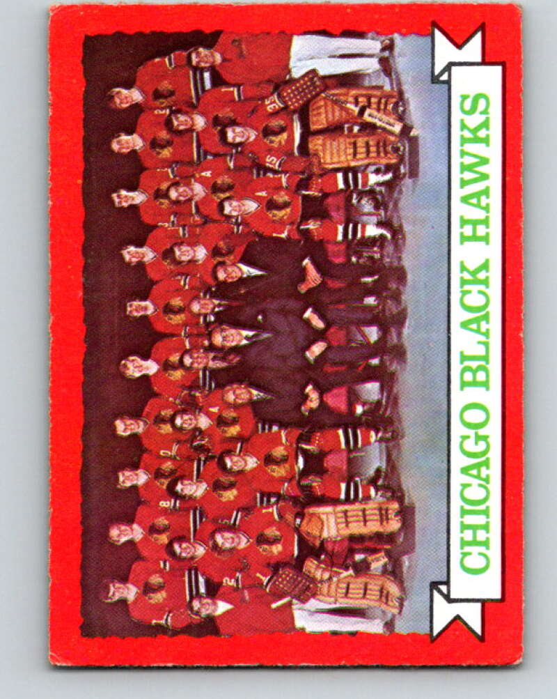 1973-74 O-Pee-Chee #96 Blackhawks Team Chicago Blackhawks V8315