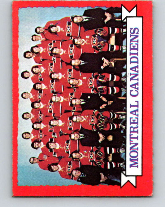 1973-74 O-Pee-Chee #100 Canadiens Team  Montreal Canadiens  V8326
