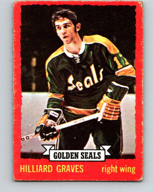 1973-74 O-Pee-Chee #110 Hilliard Graves RC Rookie Seals  V8351