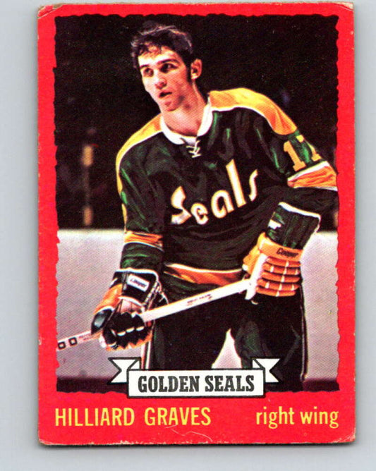 1973-74 O-Pee-Chee #110 Hilliard Graves RC Rookie Seals  V8353