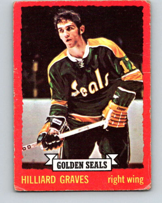 1973-74 O-Pee-Chee #110 Hilliard Graves RC Rookie Seals  V8354