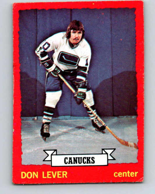 1973-74 O-Pee-Chee #111 Don Lever  Vancouver Canucks  V8355