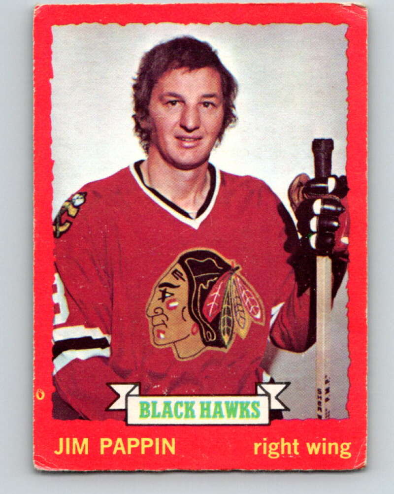 1973-74 O-Pee-Chee #112 Jim Pappin Chicago Blackhawks V8358