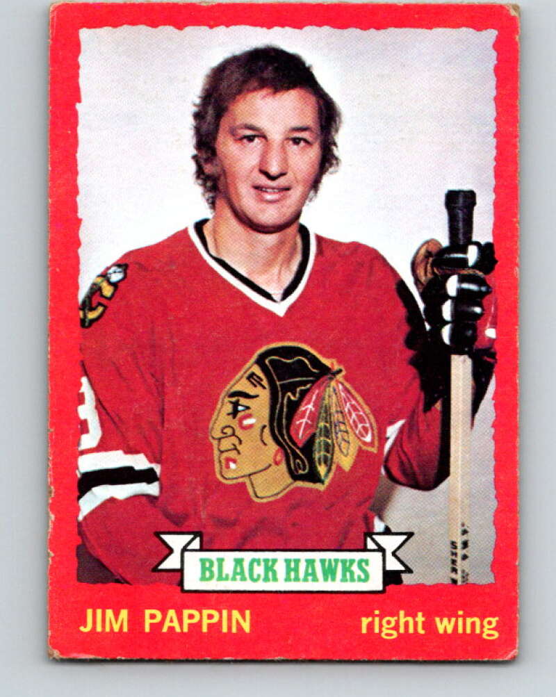 1973-74 O-Pee-Chee #112 Jim Pappin Chicago Blackhawks V8360