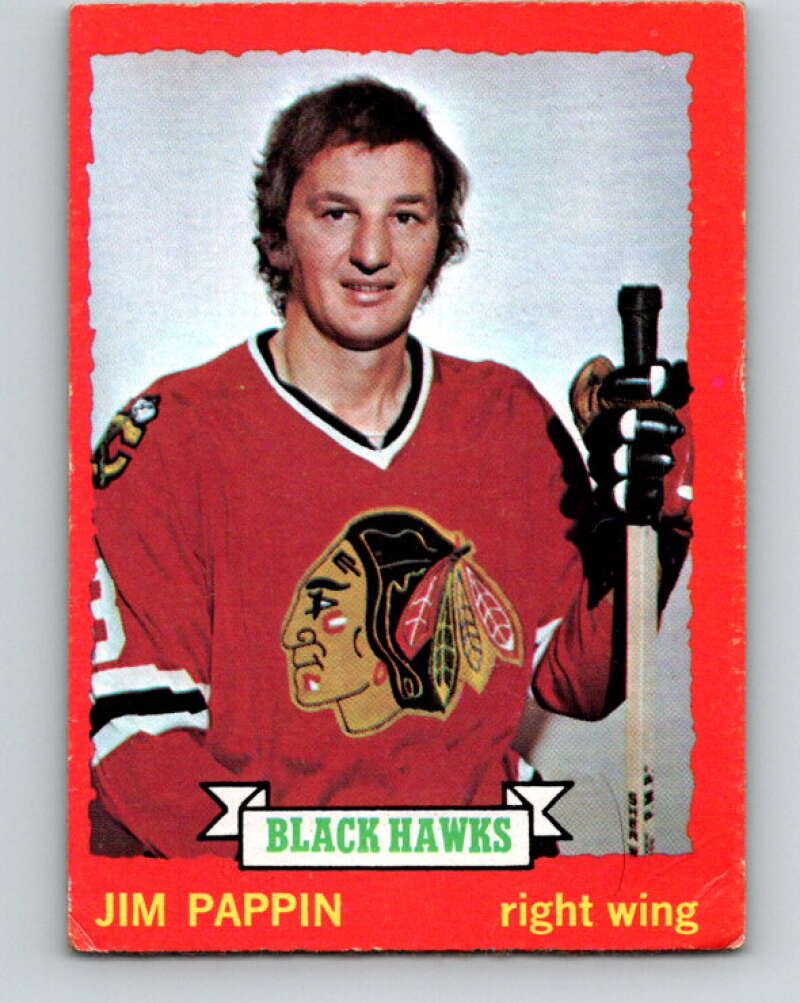 1973-74 O-Pee-Chee #112 Jim Pappin Chicago Blackhawks V8361