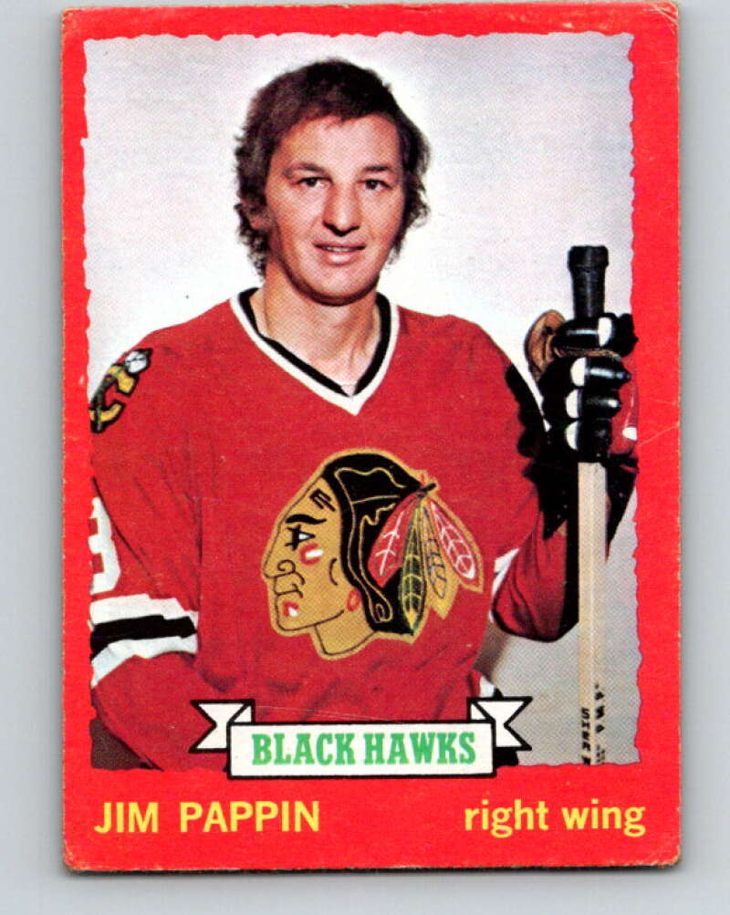 1973-74 O-Pee-Chee #112 Jim Pappin Chicago Blackhawks V8364