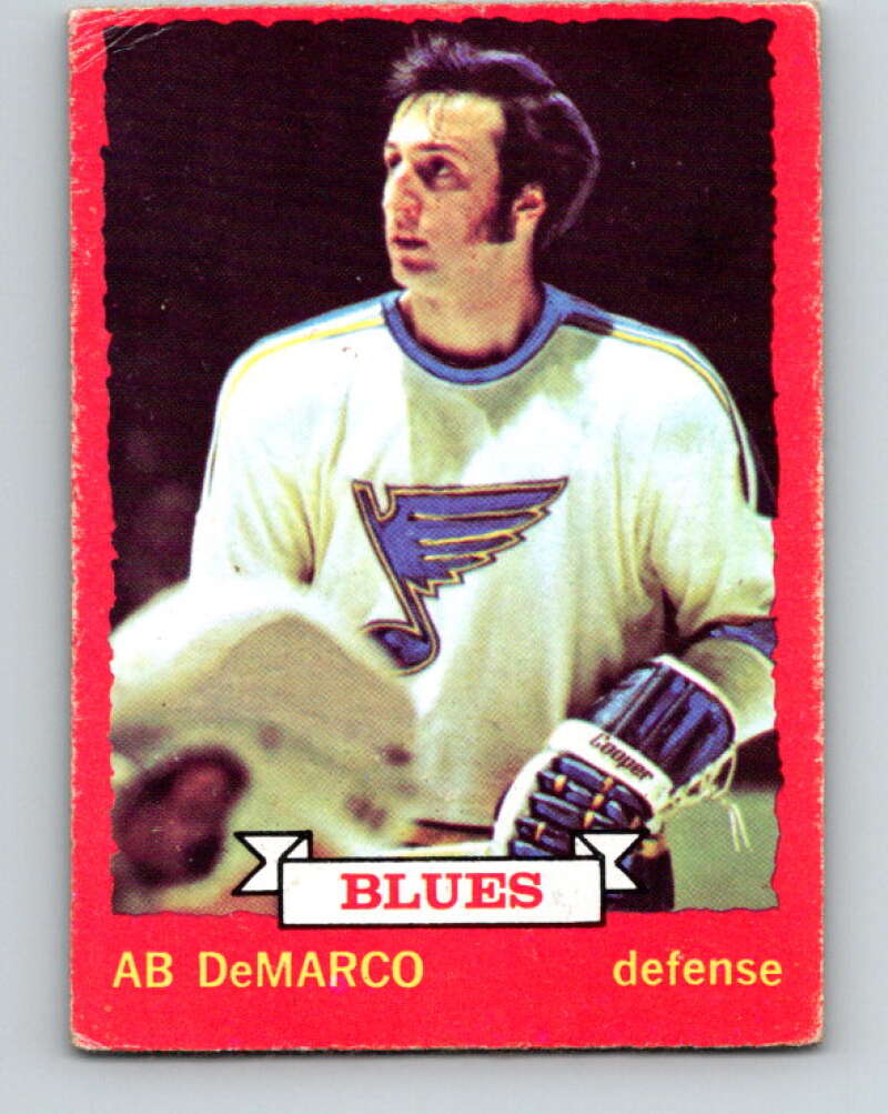 1973-74 O-Pee-Chee #118 Ab DeMarco St. Louis Blues V8382