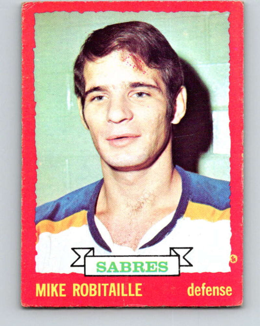 1973-74 O-Pee-Chee #121 Mike Robitaille  Buffalo Sabres  V8394