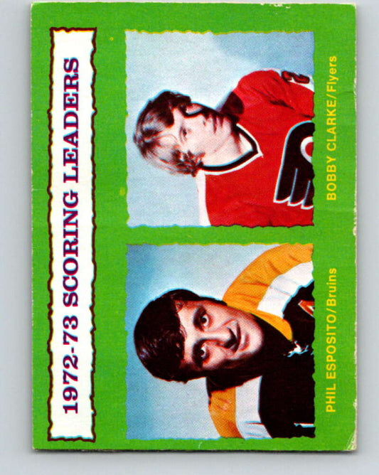 1973-74 O-Pee-Chee #135 Bobby Clarke LL Bruins/Flyers  V8430