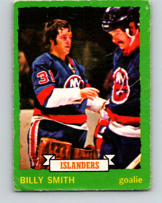 1973-74 O-Pee-Chee #142 Billy Smith  RC Rookie New York Islanders  V8438