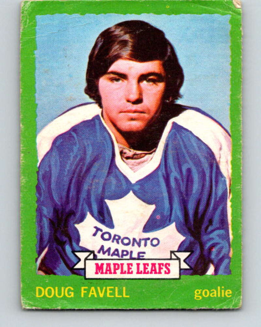 1973-74 O-Pee-Chee #158 Doug Favell  Toronto Maple Leafs  V8462