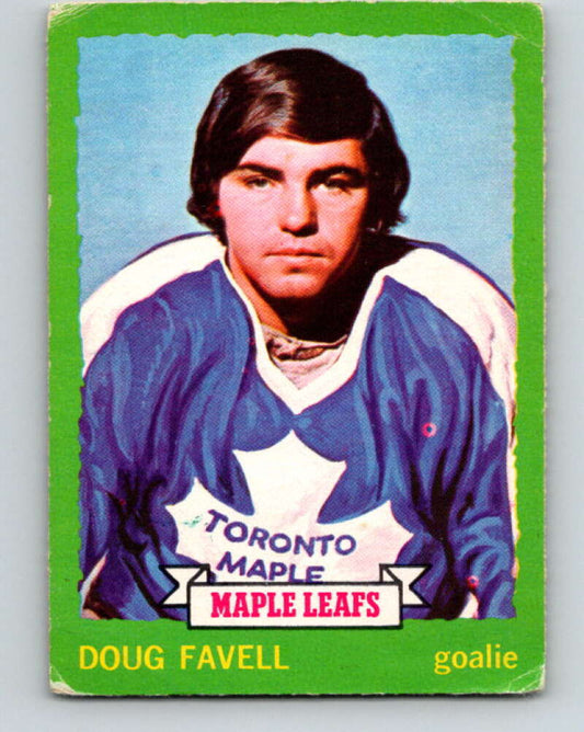 1973-74 O-Pee-Chee #158 Doug Favell  Toronto Maple Leafs  V8463