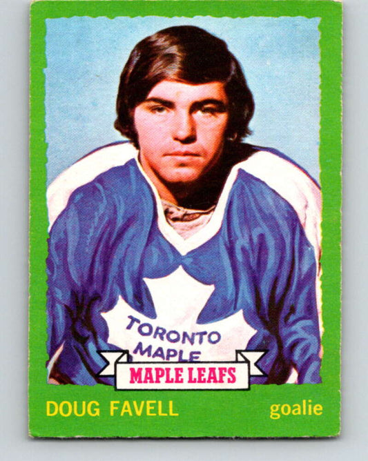 1973-74 O-Pee-Chee #158 Doug Favell  Toronto Maple Leafs  V8464