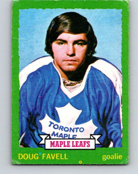 1973-74 O-Pee-Chee #158 Doug Favell  Toronto Maple Leafs  V8465