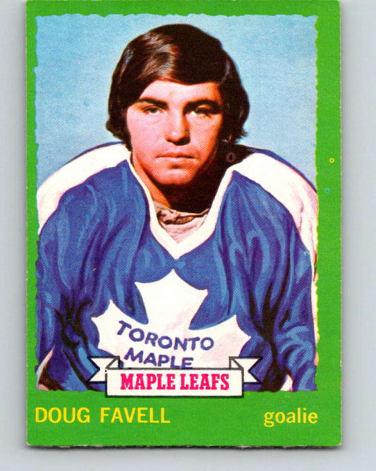 1973-74 O-Pee-Chee #158 Doug Favell  Toronto Maple Leafs  V8466