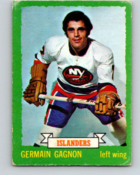 1973-74 O-Pee-Chee #161 Germain Gagnon  New York Islanders  V8470