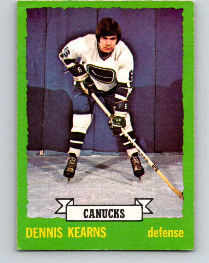 1973-74 O-Pee-Chee #162 Dennis Kearns Vancouver Canucks V8472