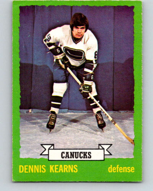1973-74 O-Pee-Chee #162 Dennis Kearns  Vancouver Canucks  V8472