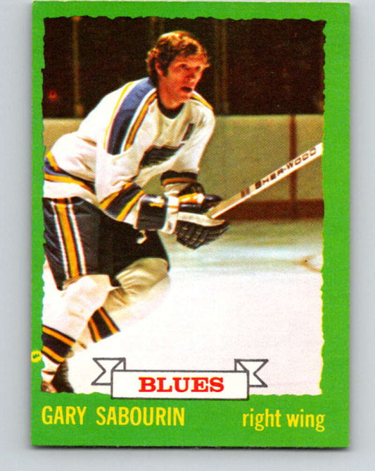 1973-74 O-Pee-Chee #168 Gary Sabourin  St. Louis Blues  V8485
