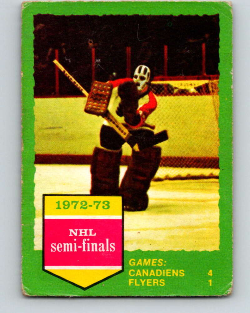 1973-74 O-Pee-Chee #195 Series E Canadiens/Flyers V8530