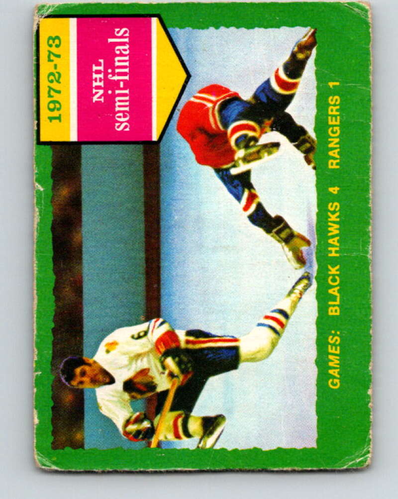 1973-74 O-Pee-Chee #196 Series F Blackhawks/Rangers V8531